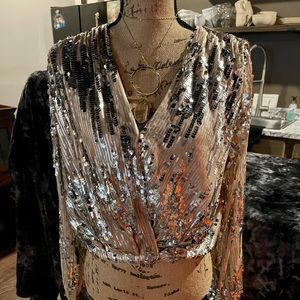 Astr sequin top